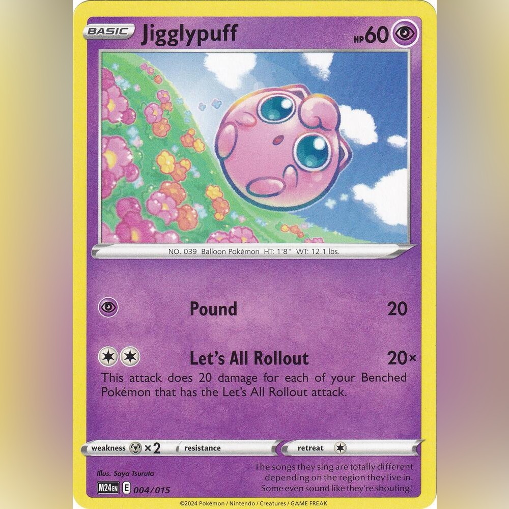 Mcdonalds Jigglypuff Pokemon Card 2024